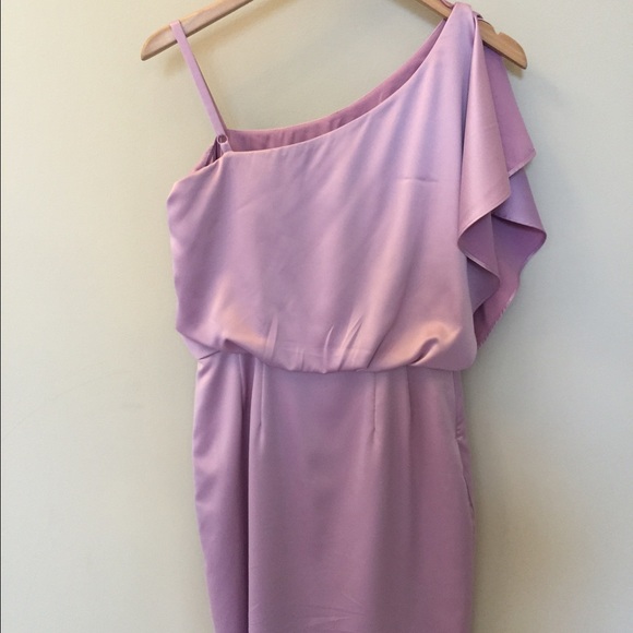 Jessica Simpson lavender satin dress