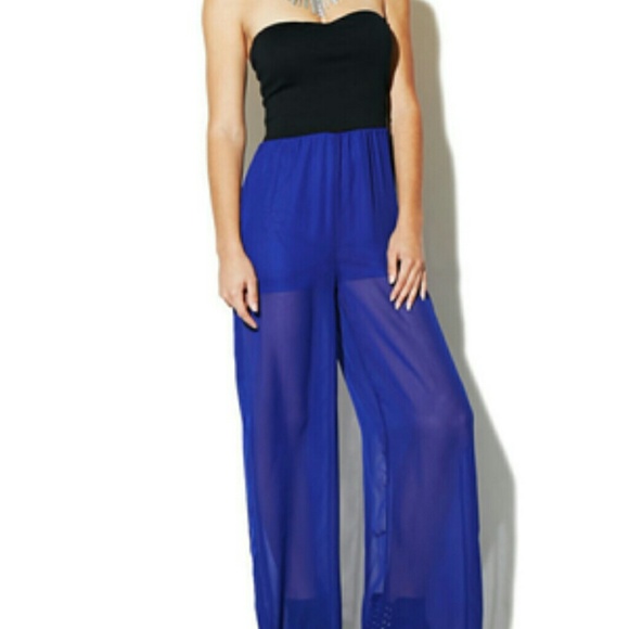 Wet Seal strapless jumpsuit