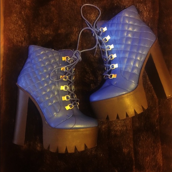 Royal Blue Rocker Boots