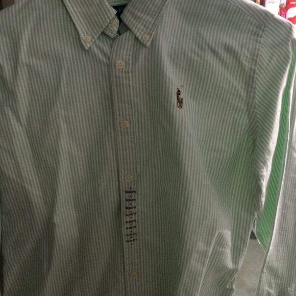 green and white polo
