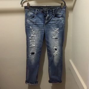 AE jogging stretch crop