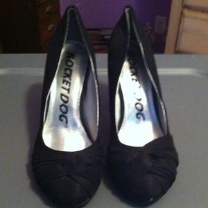 Black Bow Heels