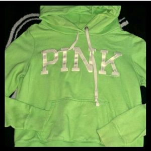 Victoria's Secret PINK Lime green hoodie
