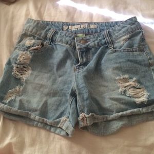 Ripped Jean shorts