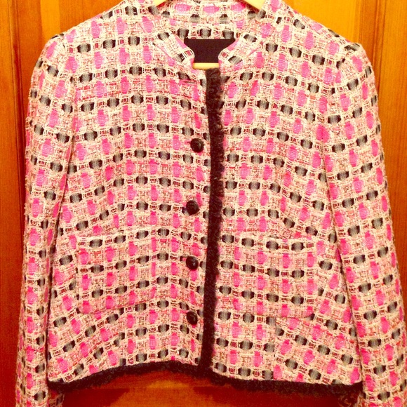 J.Crew Pink Tweed Jacket - never worn!