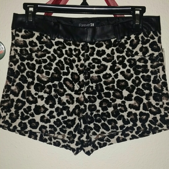 Cheetah print shorts