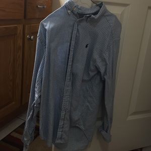 Blue plaid Polo Ralph Lauren button-up