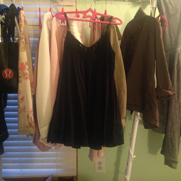 BLACK SLIP DRESS
