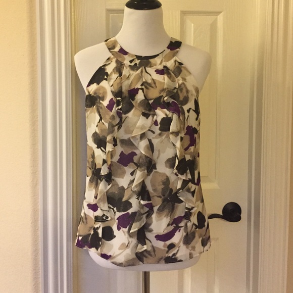 Ruffle front blouse
