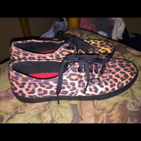 Cheetah print vans