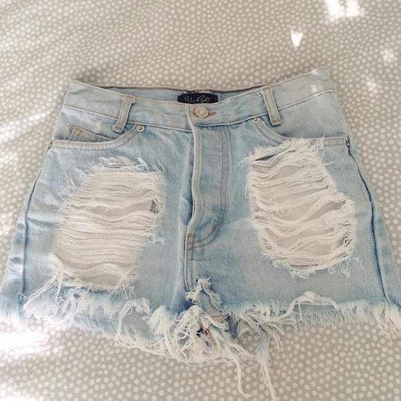Brandy Melville High Waisted Denim Shorts