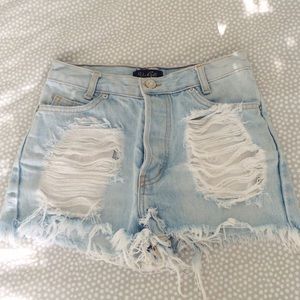Brandy Melville High Waisted Denim Shorts