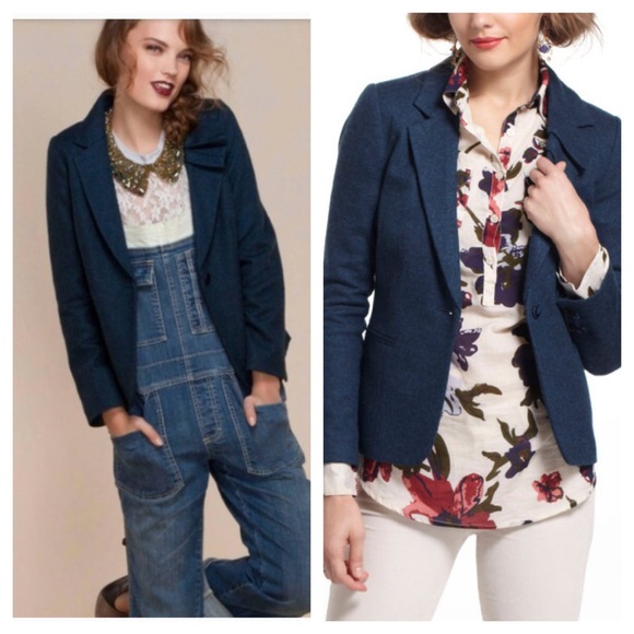 Anthropologie Jackets & Blazers - Anthro pleated collar blazer