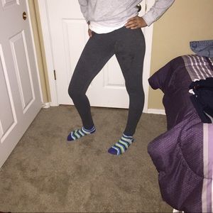 Gray leggings