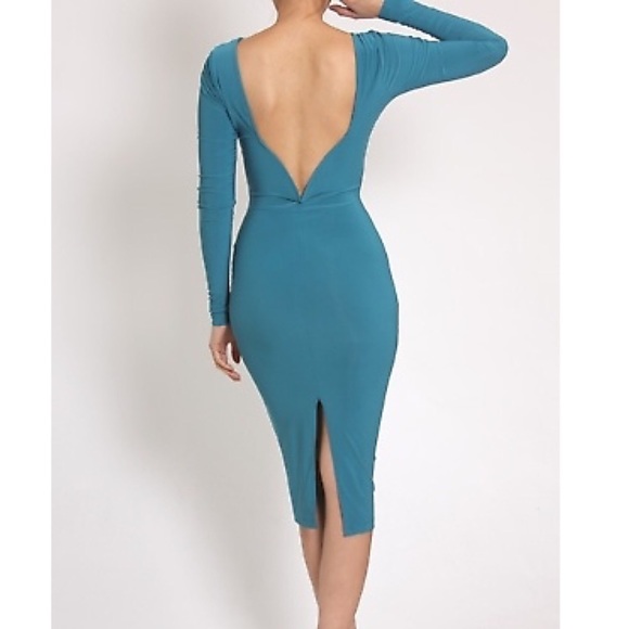 ⭐️Host Pick!!!⭐️ Jade Green V Back Dress