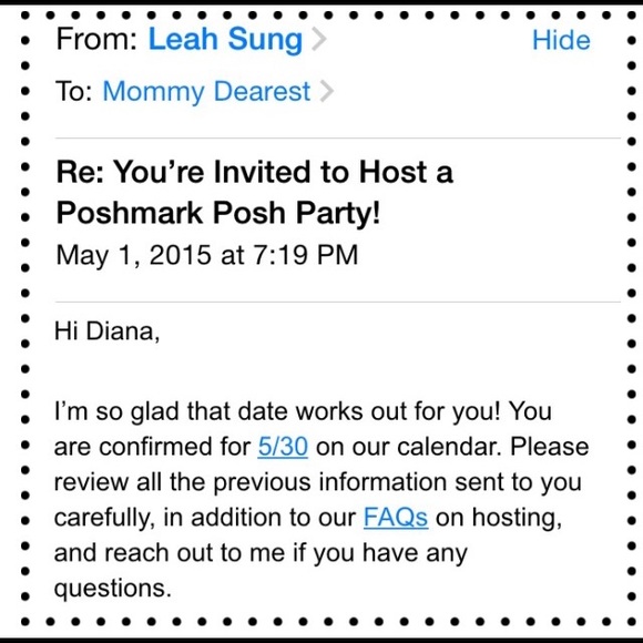 🎉Co-Hosting my 2nd Posh Party on 5/30/15🎉 - Picture 3 of 3