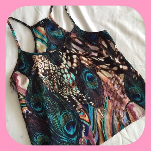 Tops - 🔴Sold🔴 Peacock Pattern Top