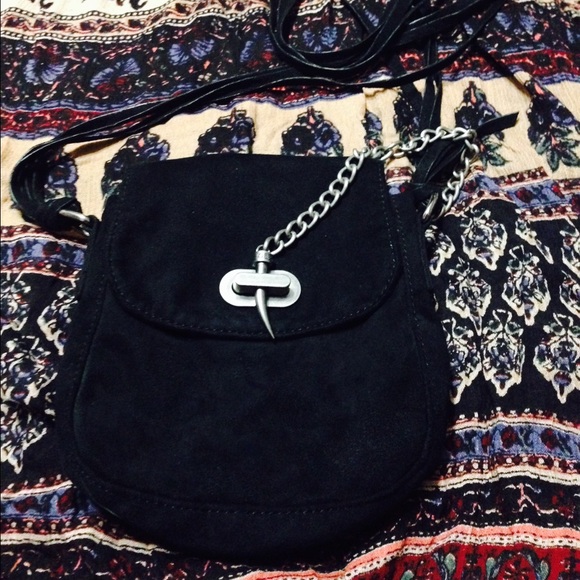 SOLD 👽Obey "Grizzley Creek" Suede Black Purse