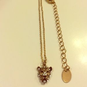 Gold cheetah necklace