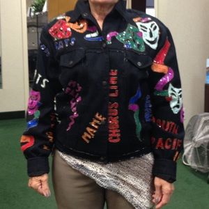 NWT Black jacket with sequins