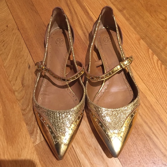 Tory Burch Shoes - Tory Burch Bernadette Metallic Flats - Sold Out!