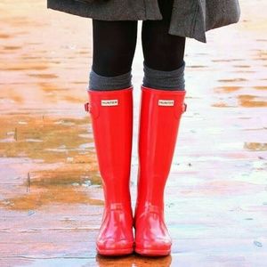 Red Hunter Boots