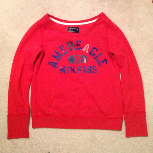 American Eagle Wide Neck Sweatshirt - Picture 1 of 2