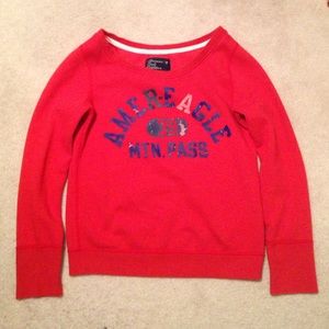 American Eagle Wide Neck Sweatshirt