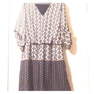 Paisley printed dress