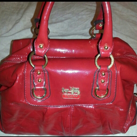 Red Coach Tote