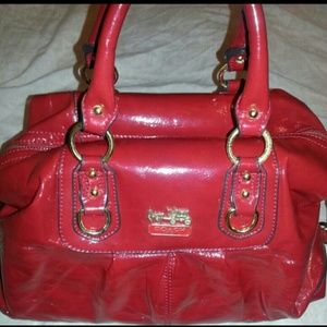 Red Coach Tote