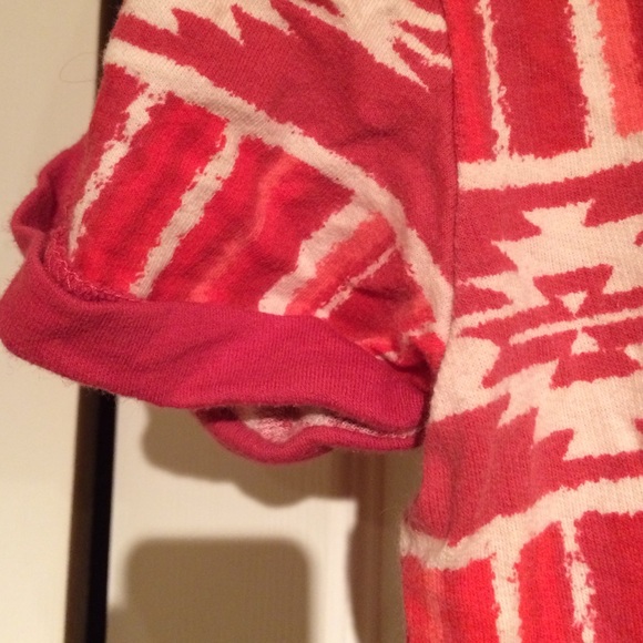 Forever 21. Lightly worn shirt. Red tribal print. - Picture 3 of 3
