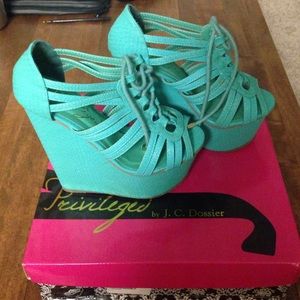 Make me an offer! Teal wedges