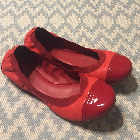 Tory Burch Red Flats