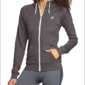 Zip-Up Grey Nike Women's Hoodie