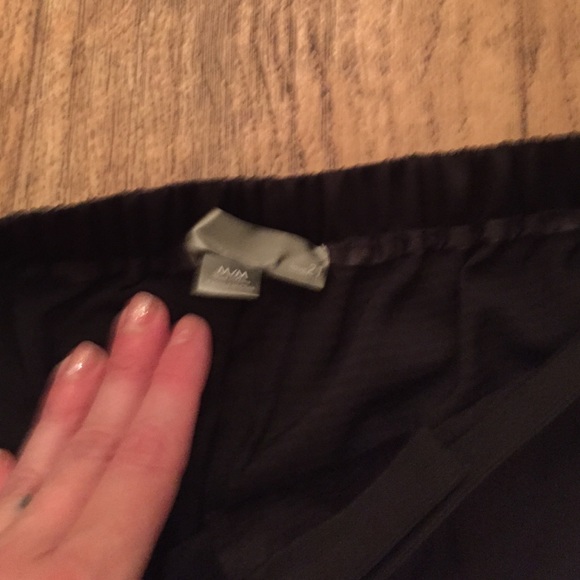 silky black joggers - Picture 2 of 4