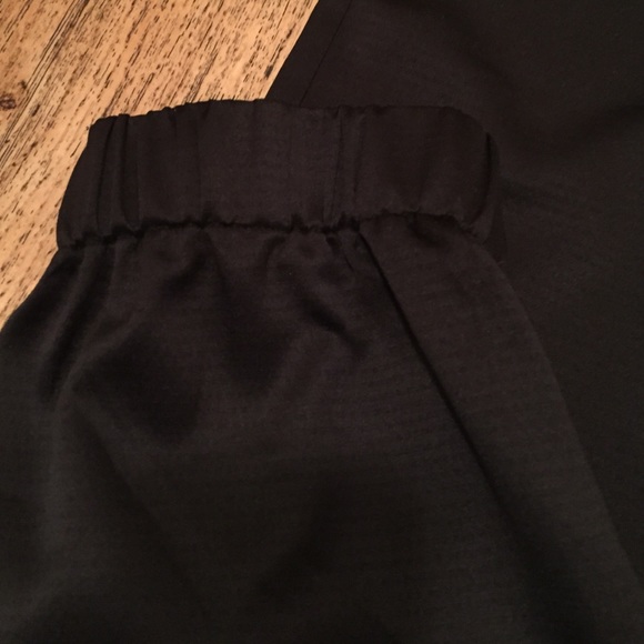 silky black joggers - Picture 3 of 4