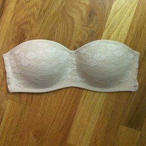 vs pink lace bandeau (tan)