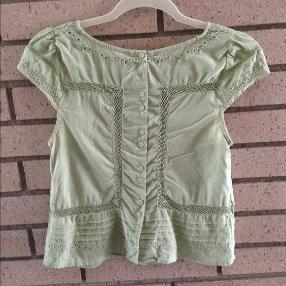 Green anthropologie top - Picture 2 of 2
