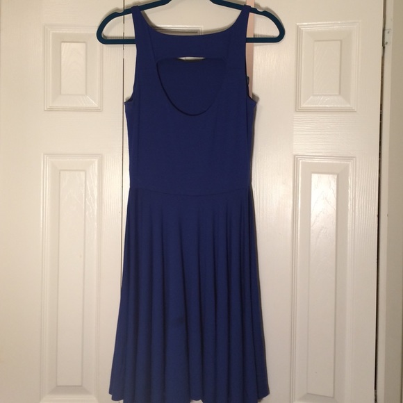 Blue fit and flare dress - Picture 2 of 2