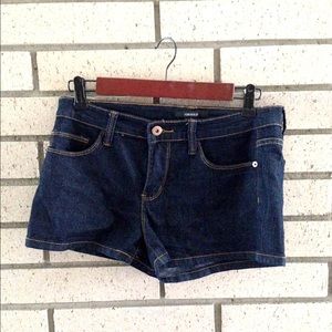 Dark denim shorts