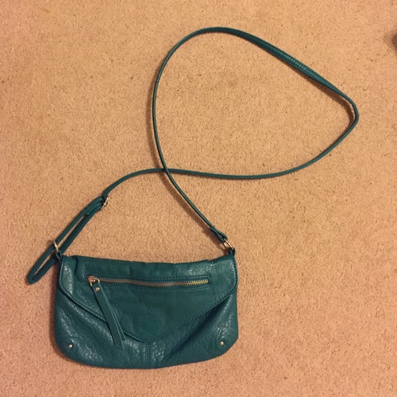 Blue green cross body
