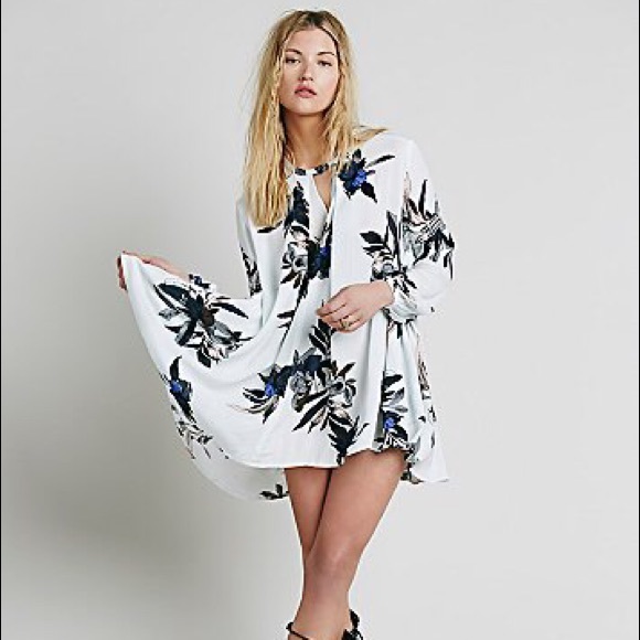 Electric Orchid Print Swing Tunic