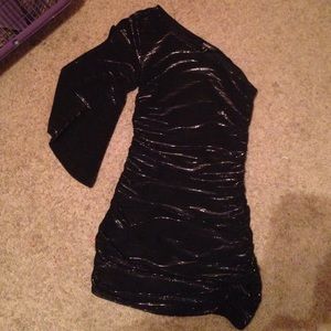 Black and silver dress