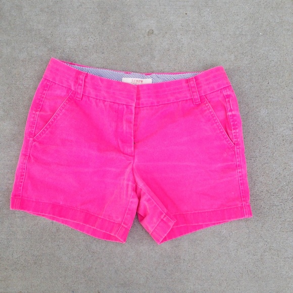 J. Crew neon pink shorts chino 5 inch - Picture 1 of 1
