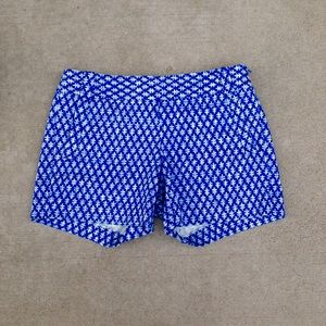 J. Crew blue patterned shorts