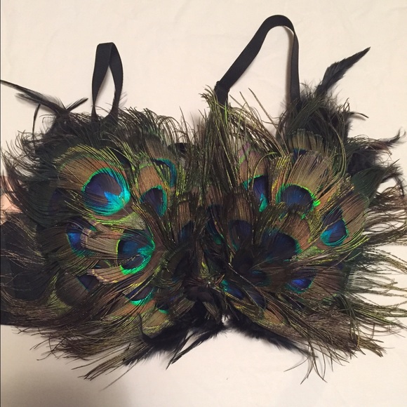 Peacock Feather Bra Top