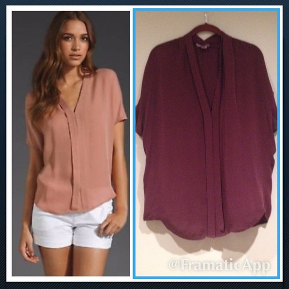 VINCE brown blouse