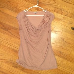 Gorgeous, dusty rose drapped top