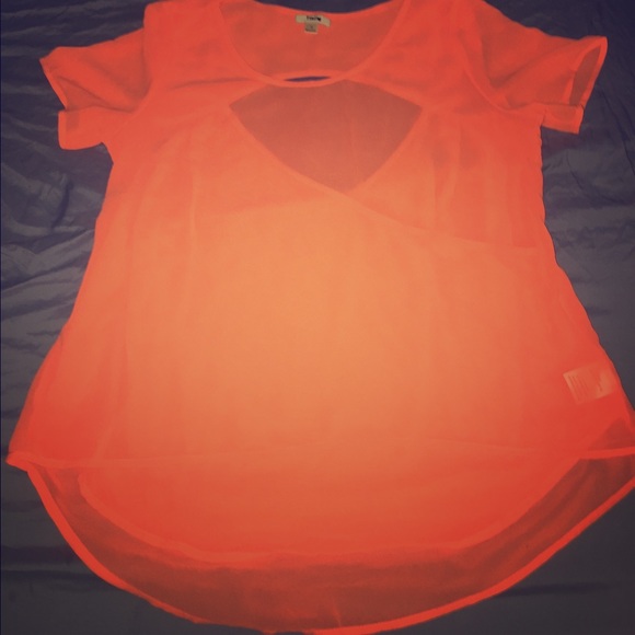 Neon orange summer Tee